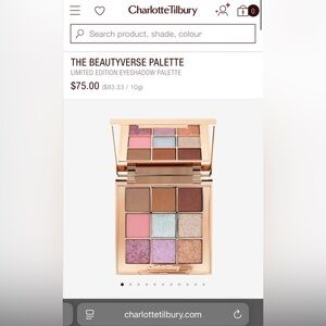 CHARLOTTE TILBURY THE BEAUTYVERSE PALETTE (BRAND NEW IN BOX, NEVER USED)